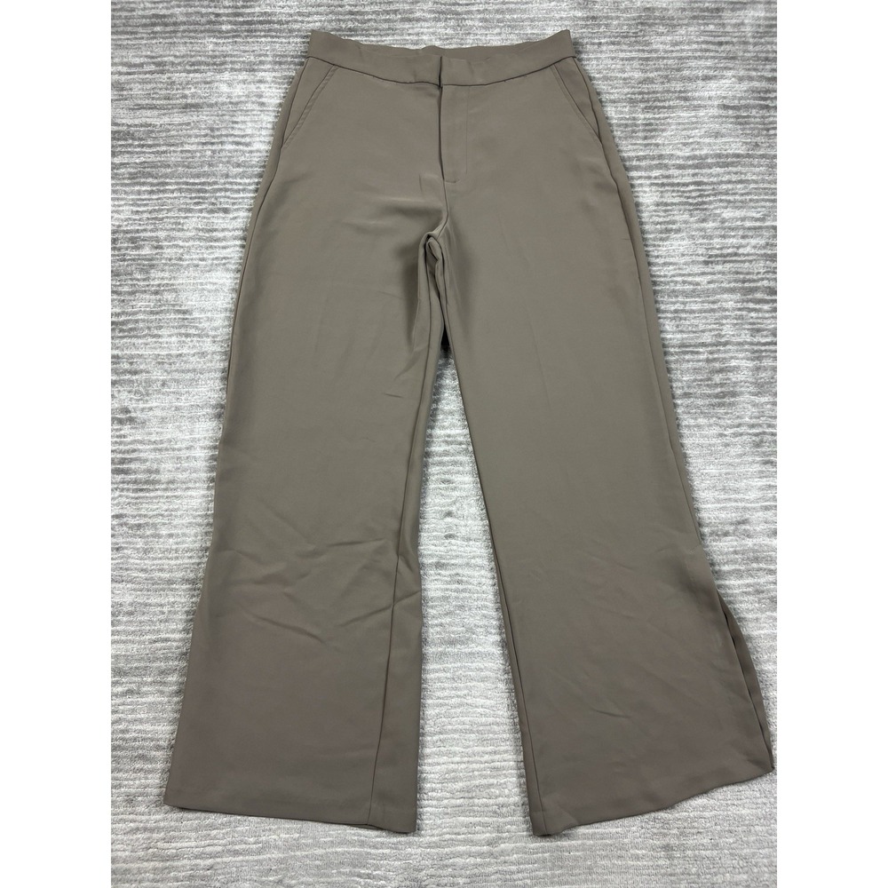 Shinestar‎ Pants Womens Large Gray Wide Leg Polyester Slit Career